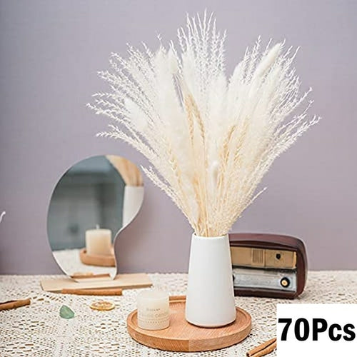 100pcs Fluffy Pampas Dried Flowers - jenshomeandgardendecor