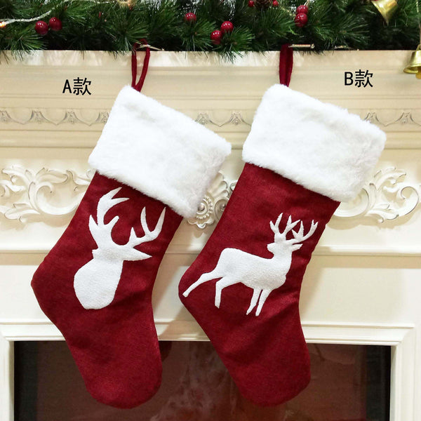 Christmas Socks Gift Bag - jenshomeandgardendecor