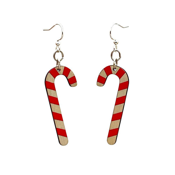 Candy Cane Earrings # 1454 - jenshomeandgardendecor