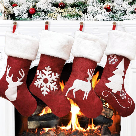 Christmas Socks Gift Bag - jenshomeandgardendecor