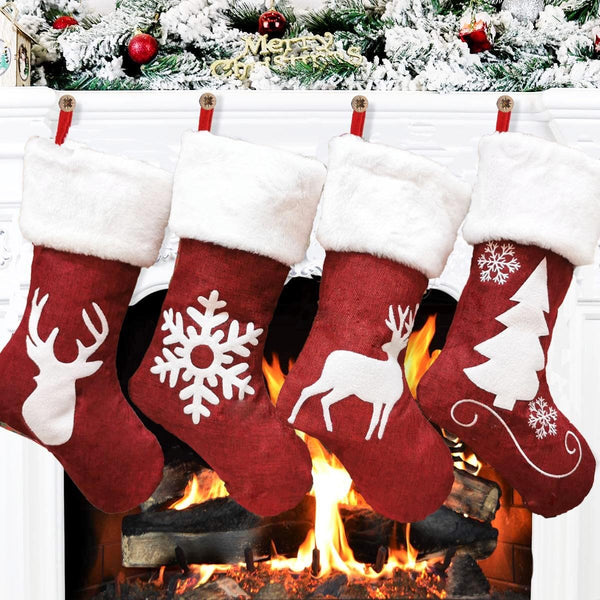 Christmas Socks Gift Bag - jenshomeandgardendecor