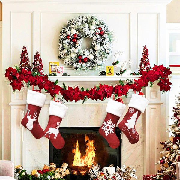 Christmas Socks Gift Bag - jenshomeandgardendecor