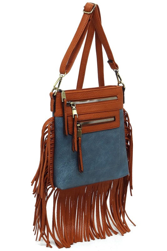 Western Fringe Crossbody Bag - jenshomeandgardendecor