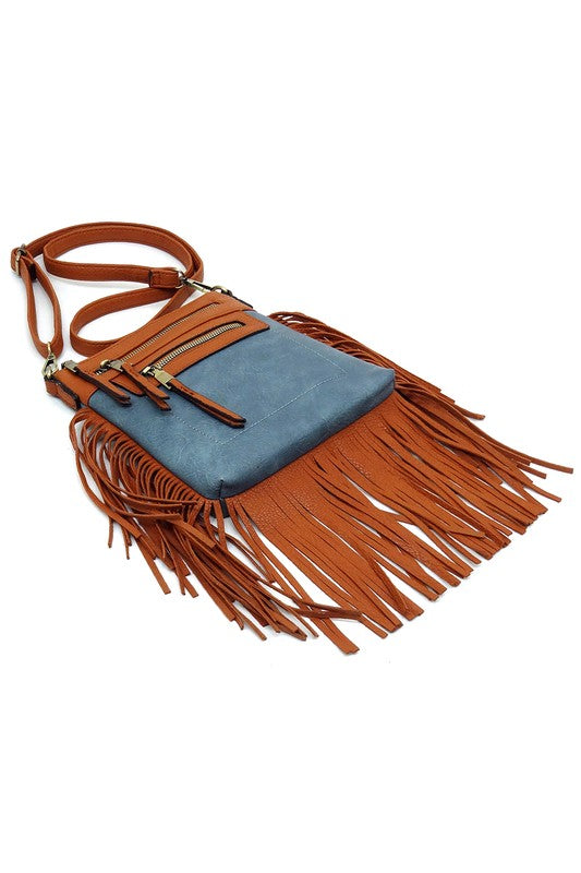 Western Fringe Crossbody Bag - jenshomeandgardendecor