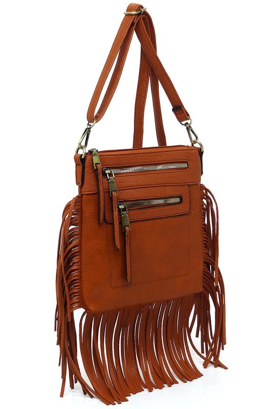 Western Fringe Crossbody Bag - jenshomeandgardendecor