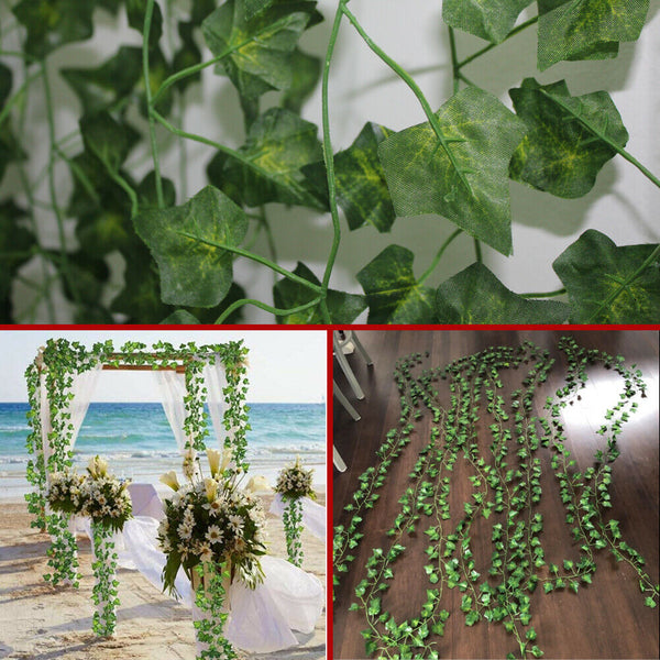 Artificial Ivy Leaf Plants Fake Hanging Garland Plants Vine Home - jenshomeandgardendecor