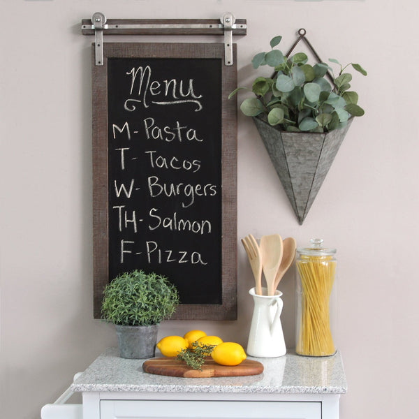 Farmhouse Metal Chalkboard Wall Decor - jenshomeandgardendecor