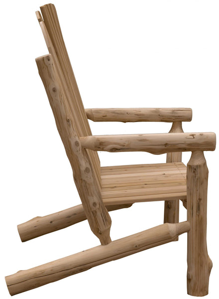 Rustic and Natural Cedar Two - Person Adirondack Chair - jenshomeandgardendecor