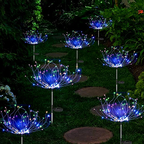 120LED Multicolor Solar Firework Lights - jenshomeandgardendecor