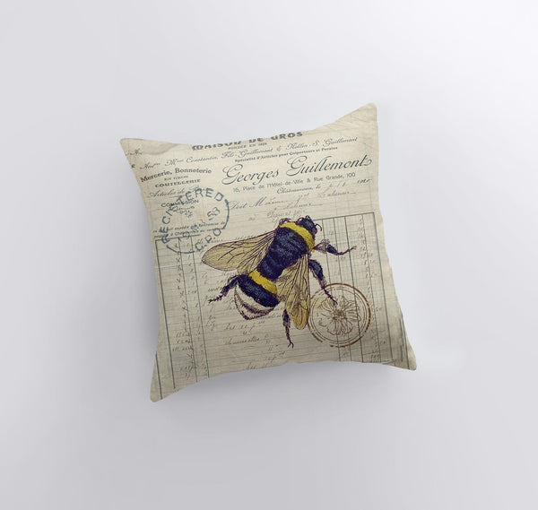 Bee | Honey Bee | Pillow Cover | Pillow | Farmhouse Decor | Home Décor - jenshomeandgardendecor