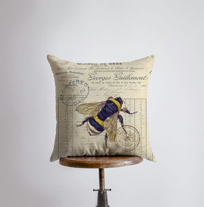 Bee | Honey Bee | Pillow Cover | Pillow | Farmhouse Decor | Home Décor - jenshomeandgardendecor