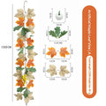 Cozy Fall Artificial Maple Leaf Garland 2 Styles