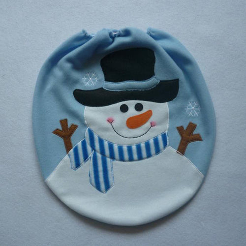 Christmas Snowman Lid Cover - jenshomeandgardendecor