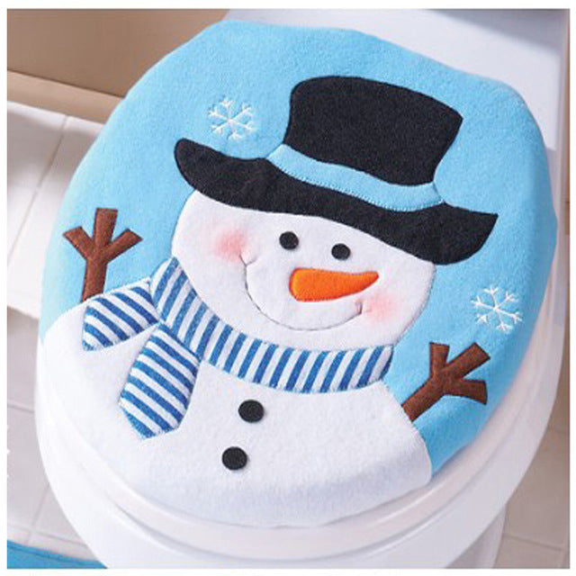 Christmas Snowman Lid Cover - jenshomeandgardendecor