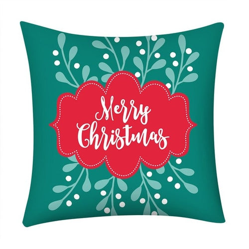 Christmas Print Pillow Case - jenshomeandgardendecor