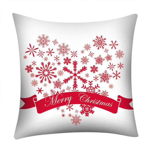 Christmas Print Pillow Case - jenshomeandgardendecor