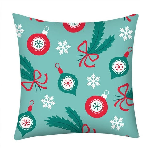 Christmas Print Pillow Case - jenshomeandgardendecor