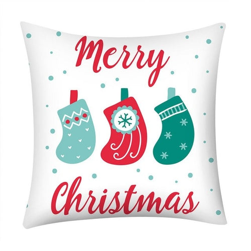 Christmas Print Pillow Case - jenshomeandgardendecor