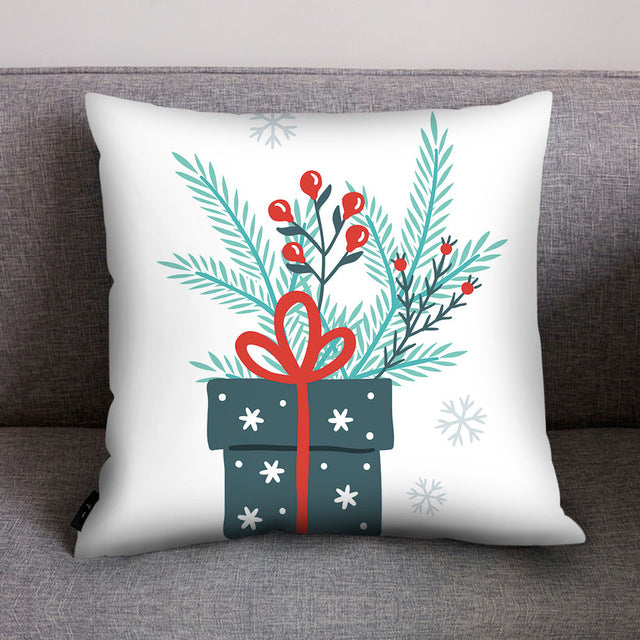 Christmas Print Pillow Case - jenshomeandgardendecor