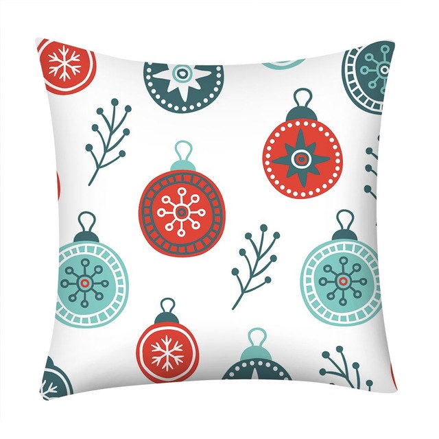 Christmas Print Pillow Case - jenshomeandgardendecor