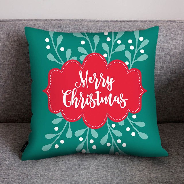 Christmas Print Pillow Case - jenshomeandgardendecor