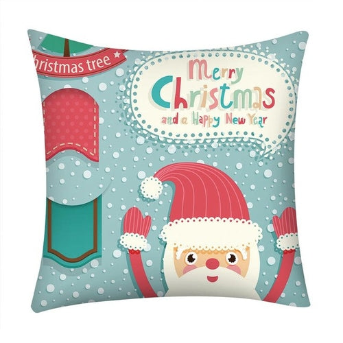 Christmas Print Pillow Case - jenshomeandgardendecor