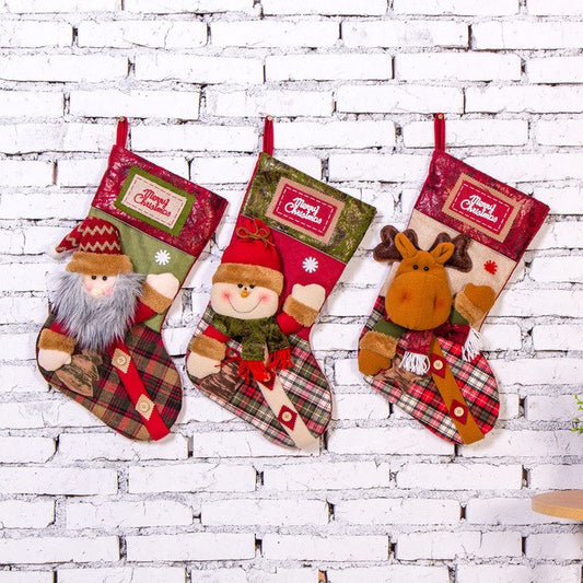 Christmas Plush Stockings - jenshomeandgardendecor