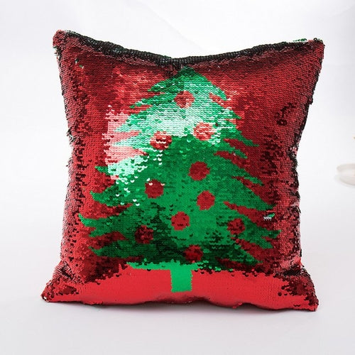 Glitter Christmas Pillow Cover - jenshomeandgardendecor