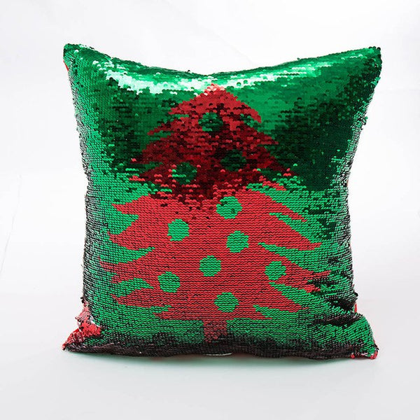 Glitter Christmas Pillow Cover - jenshomeandgardendecor
