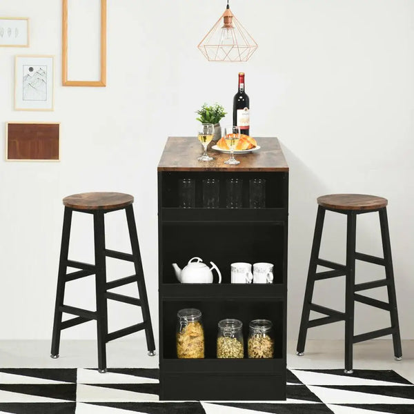 3 Pieces Bar Table Set - jenshomeandgardendecor