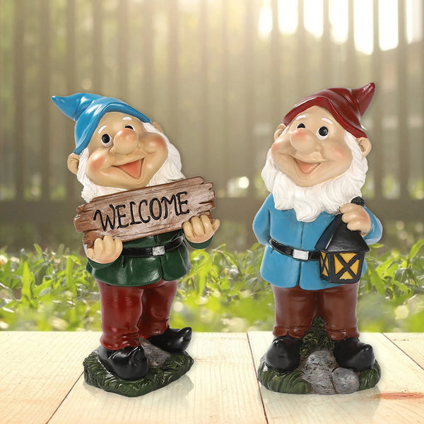 Funny Resin Garden Gnome  Naughty Dwarfs Figurines - jenshomeandgardendecor