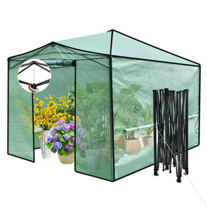 Portable Walk-in Greenhouse Pop-up Folding Gardening w/Window - jenshomeandgardendecor