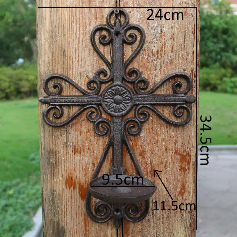 Cast Iron Wall Mounted Sconce