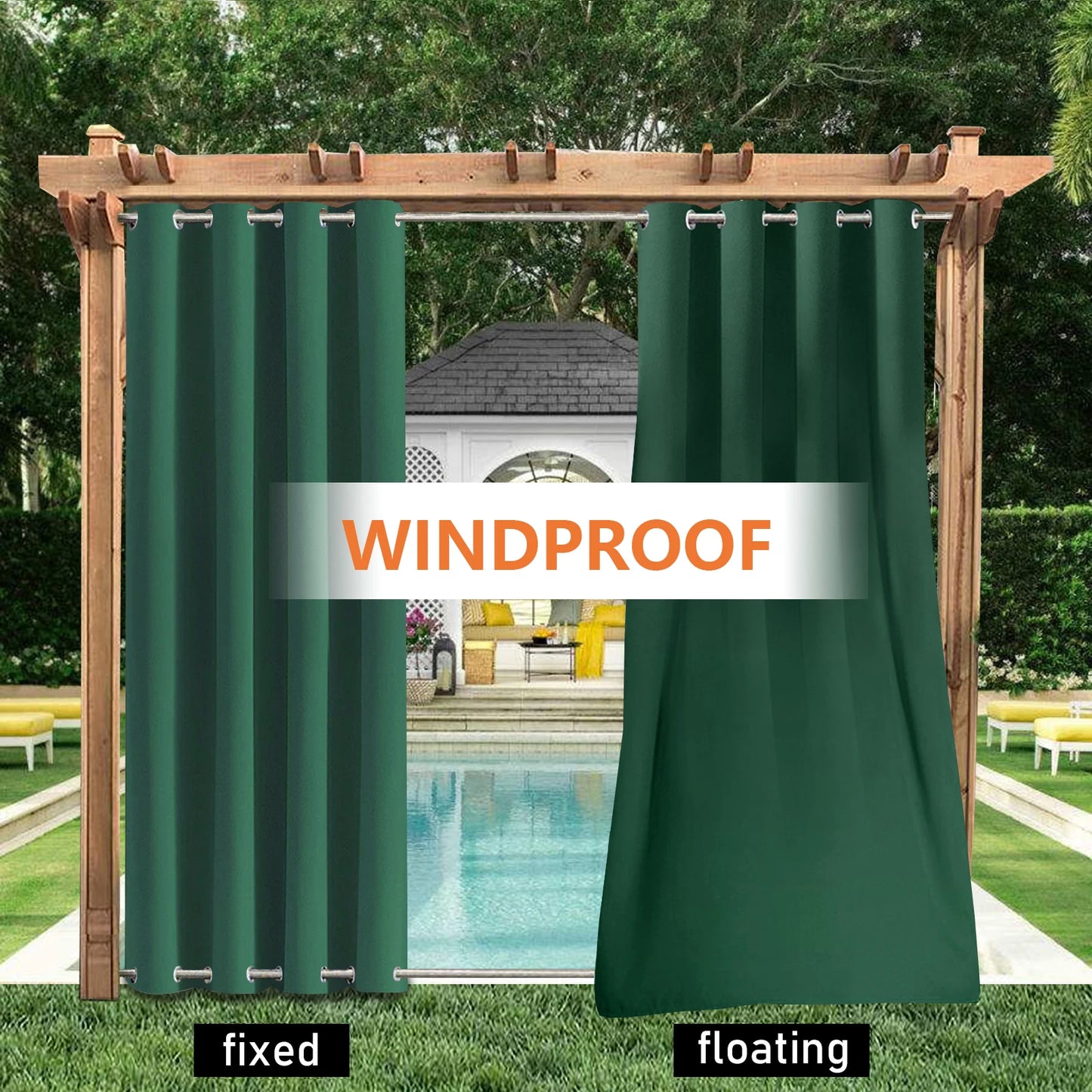 Windproof Outdoor Curtains - jenshomeandgardendecor