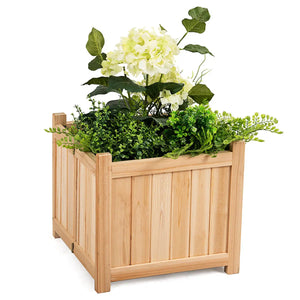 Square Wood Flower Planter Box - jenshomeandgardendecor