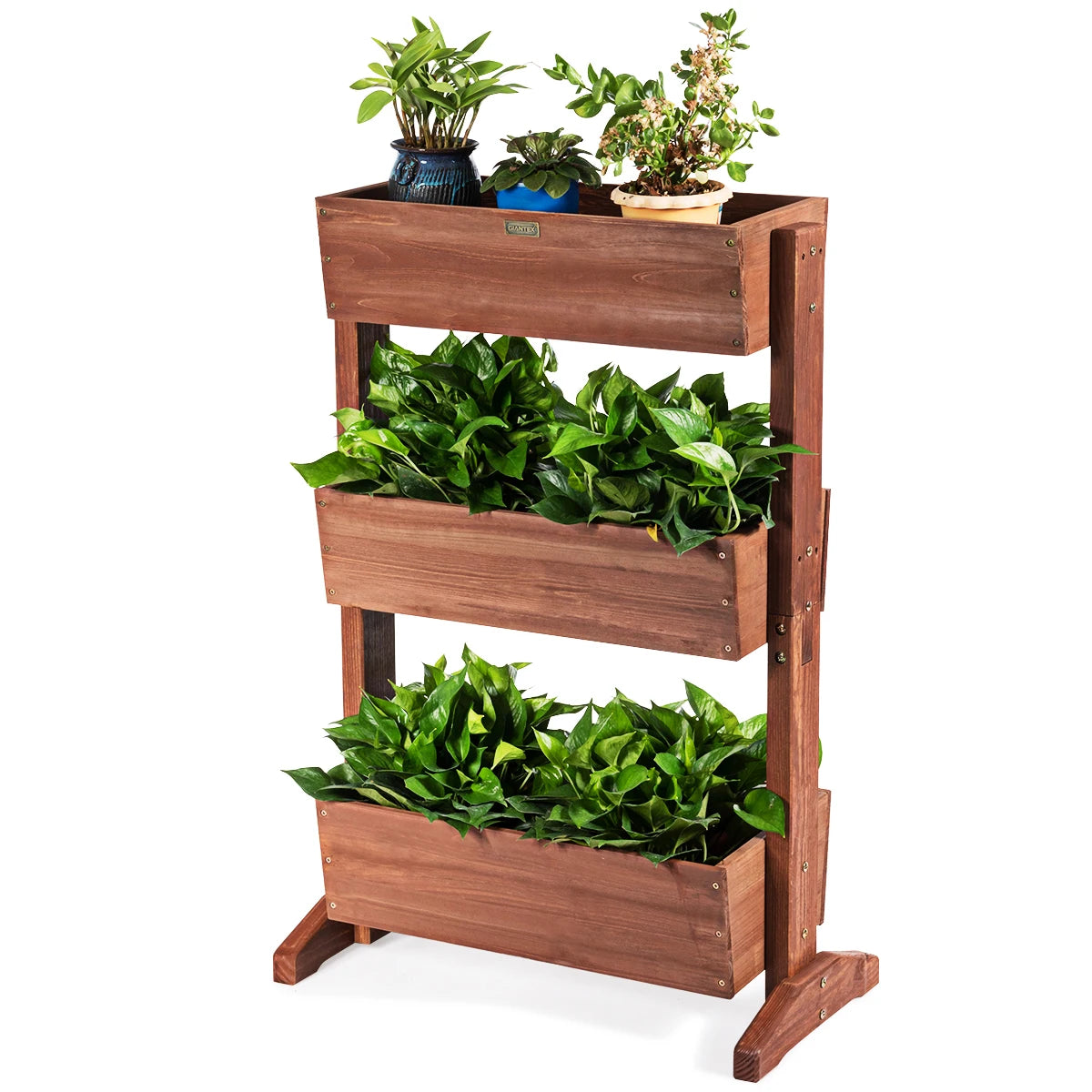 3-Tier Raised Garden Bed Vertical Freestanding Elevated Planter - jenshomeandgardendecor