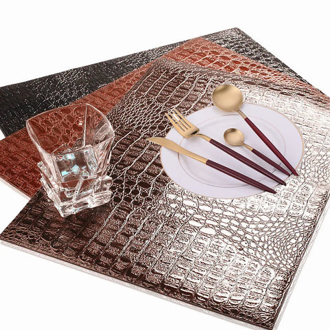 4/6/8/10Pcs Crocodile Kitchen Table Mat - jenshomeandgardendecor