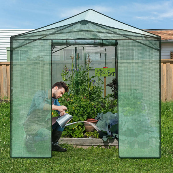 Portable Walk-in Greenhouse Pop-up Folding Gardening w/Window - jenshomeandgardendecor