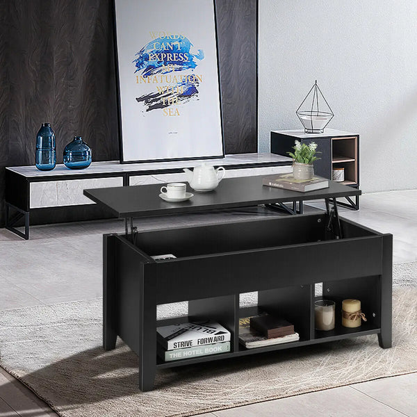 Lift Top Coffee Table w/ Storage Compartment - jenshomeandgardendecor