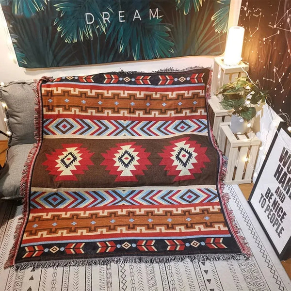 Ethnic Bohemian Mexico Blankets - jenshomeandgardendecor