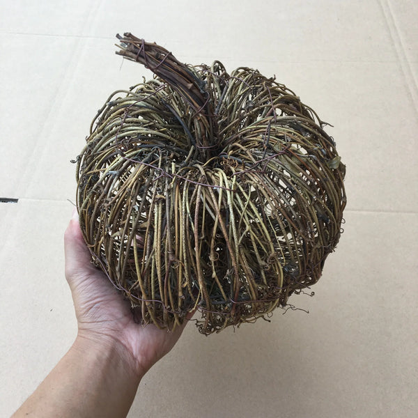 Pumpkin-shaped Tufu Rattan Weaving Ornaments for Halloween