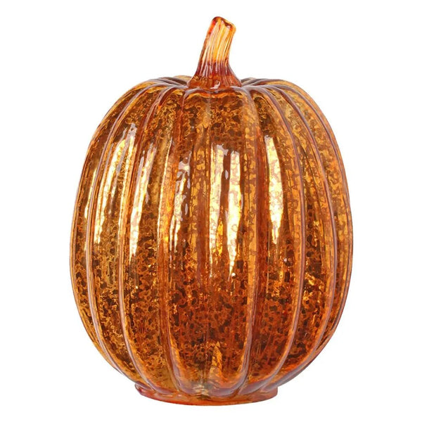 Glass Luminous Pumpkin Lamp With Timer - jenshomeandgardendecor