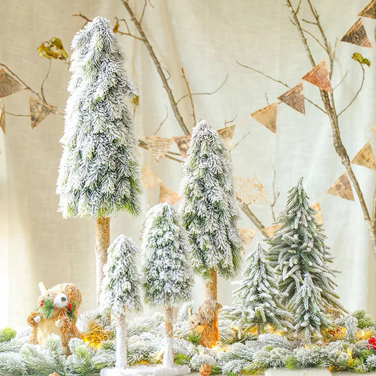 Snowscene Christmas Tree Garland Artificial Pine Cypress Cedar Decor