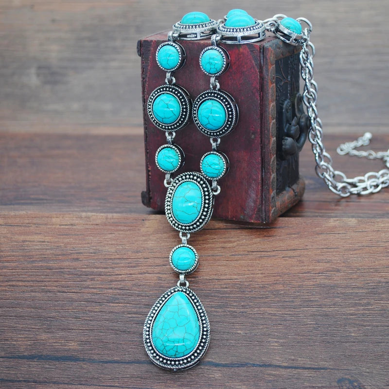 Turquoise Pendant Necklaces - jenshomeandgardendecor