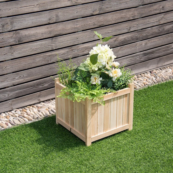 2PS Square Wood Flower Planter Box - jenshomeandgardendecor