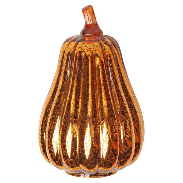 Glass Luminous Pumpkin Lamp With Timer - jenshomeandgardendecor