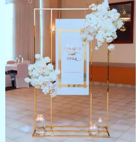 Wedding Arch Square Backdrop Balloon Stand