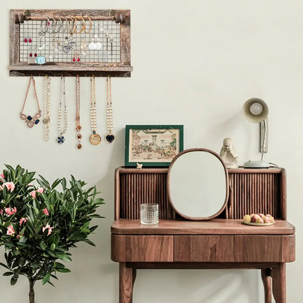 Wall Mounted Jewelry Organizer - jenshomeandgardendecor