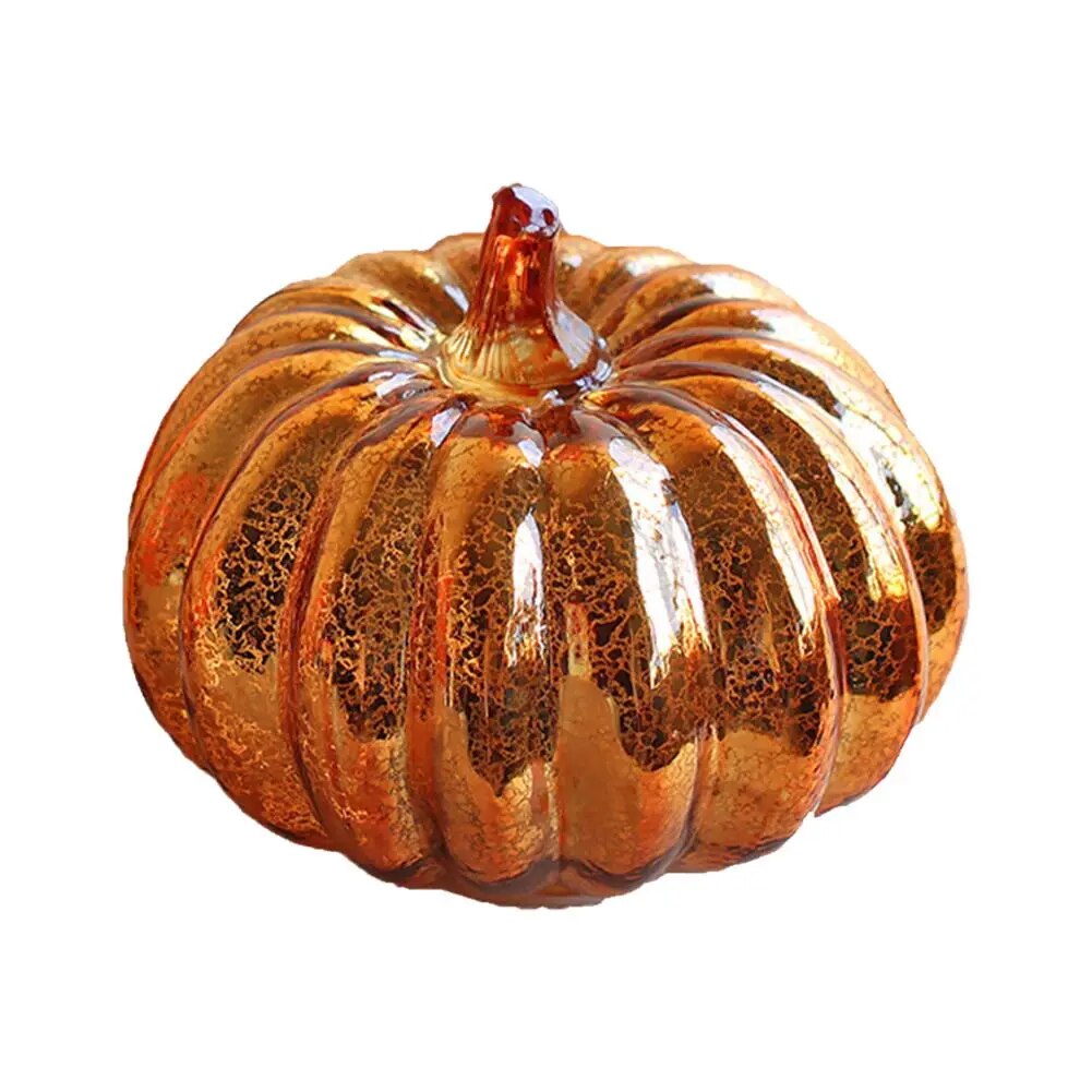 Glass Luminous Pumpkin Lamp With Timer - jenshomeandgardendecor