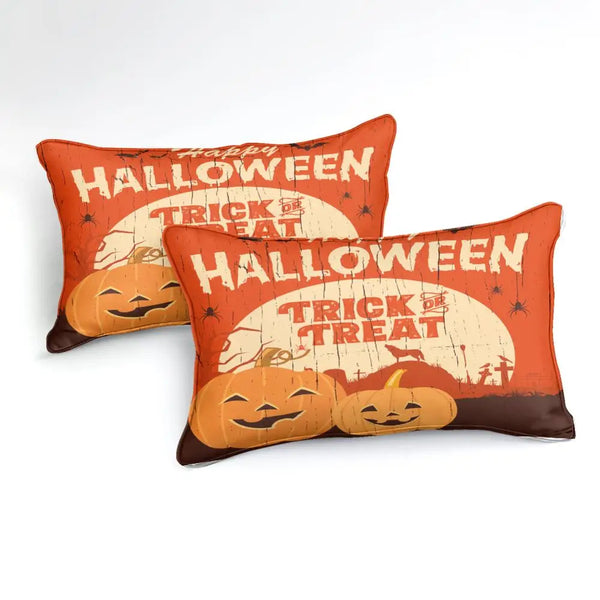 Halloween Bedding Set Pumpkin Lantern 3pcs